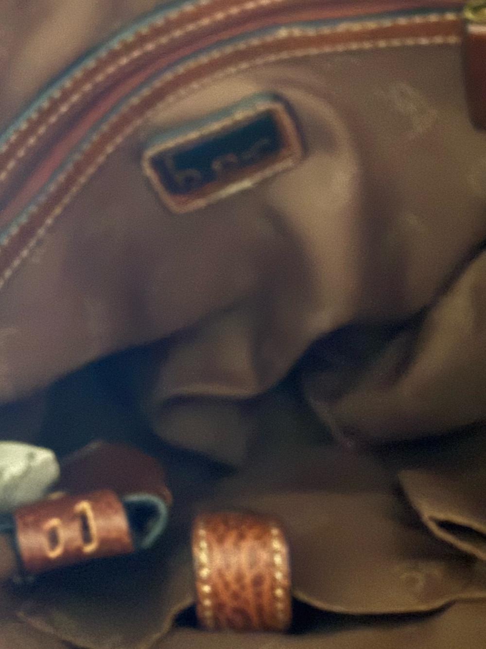 b.ø.c Born Concept Brown Faux Leather Crossbody Bag Organizer Everyday Purse - Picture 5 of 7